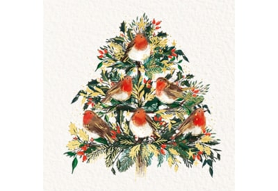 Ling Design Yuletide Robins Sml Premium Cards 10's (LXPD0005)