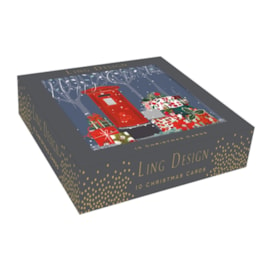 Ling Design Christmas Post Superior Cards 10's (LXSUR0002)