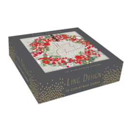 Ling Design Berry Wreath Superior Cards 10's (LXSUR0004)