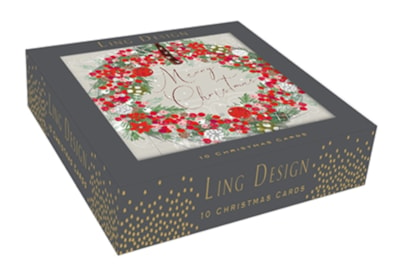 Ling Design Berry Wreath Superior Cards 10's (LXSUR0004)