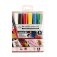 Royal Brush 6pc 2mm Primary Acrylic Paint Marker Set (MARK-2721)