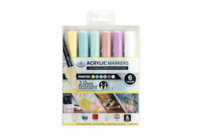 Royal Brush 6pc 2mm Metallic Acrylic Paint Marker Set (MARK-2782)