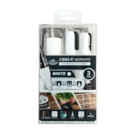 Royal Brush 3pc White Chalk Marker Set (MARK-2801)