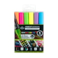 Royal Brush 6pc 2mm Neon Chalk Marker Set (MARK-2802)