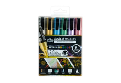 Royal Brush 6pc 2mm Metallic Chalk Marker Set (MARK-2803)