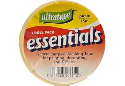 Ultratape Masking Tape 24mm x 15m - 3 Pack (RT0710-2215-3)