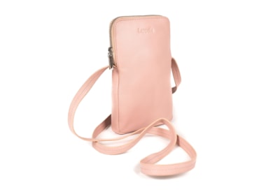 Lapella Mia Leather Crossbody Phone Bag Blush (148-12BLUSH)