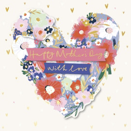 Ling Flowers & Love Mothers Day Card (MKKB0103W)