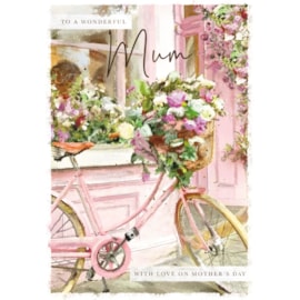 Ling Bicycle With Flower Mothers Day Card (MMMB0065)