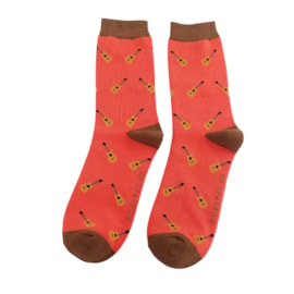 Mr Sparrow Acoustic Guitar Socks Orange (MR056ORANGE)