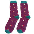 Mr Sparrow Little Robins Socks Purple (MR068PURPLE)