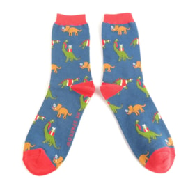 Mr Sparrow Jolly Jurassic Socks Navy (MR076NAVY)