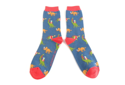 Mr Sparrow Jolly Jurassic Socks Navy (MR076NAVY)