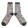 Mr Sparrow Pool Balls Socks Grey (MR077GREY)