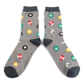 Mr Sparrow Pool Balls Socks Grey (MR077GREY)