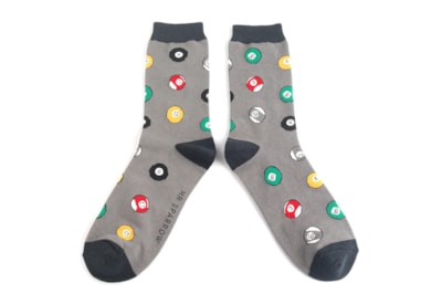 Mr Sparrow Pool Balls Socks Grey (MR077GREY)