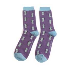 Mr Sparrow Cafetiere Socks Purple (MR082PURPLE)