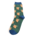 Mr Sparrow Highland Herd Socks Green (MR084GREEN)