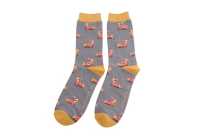 Mr Sparrow Skiing Sausage Socks Grey (MR088GREY)