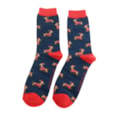 Mr Sparrow Skiing Sausage Socks Navy (MR088NAVY)