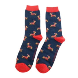 Mr Sparrow Skiing Sausage Socks Navy (MR088NAVY)