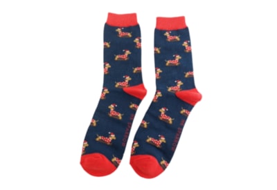 Mr Sparrow Skiing Sausage Socks Navy (MR088NAVY)