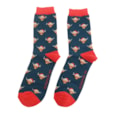 Mr Sparrow Highland Cows Socks Navy (MR090NAVY)