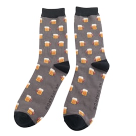 Mr Sparrow Beer Socks Grey (MR118GREY)