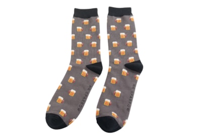 Mr Sparrow Beer Socks Grey (MR118GREY)