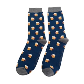 Mr Sparrow Beer Socks Navy (MR118NAVY)