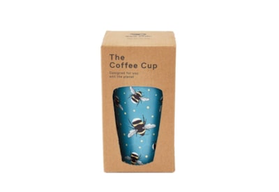 Eco Chic Blue Bramble Bee Thermal Coffee Cup (N01)