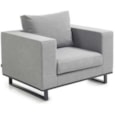 Nova Eden Fabric Armchair Light Grey