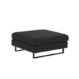 Nova Eden Outdoor Fabric Footstool Dark Grey