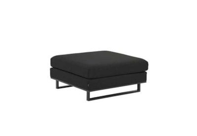 Nova Eden Outdoor Fabric Footstool Dark Grey