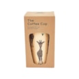 Eco Chic Beige Giraffes Thermal Coffee Cup (N26)