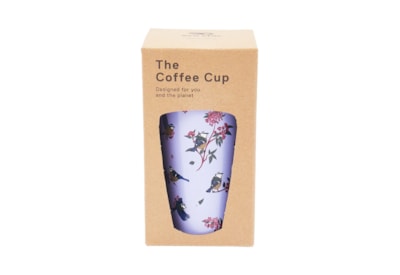 Eco Chic Lilac Blue Tits Thermal Coffee Cup (N33)