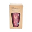 Eco Chic Burgundy Woodland Thermal Coffee Cup (N35)