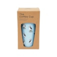 Eco Chic Blue Multi Puffin Thermal Coffee Cup (N78BU)