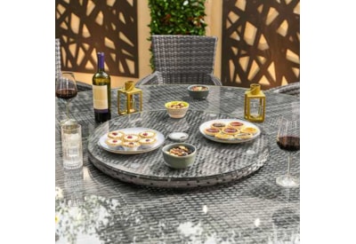 Nova Rattan Lazy Susan 60cm Grey