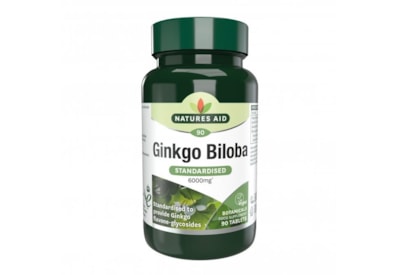 Natures Aid Ginkgo Biloba 6000mg 90s (18530)