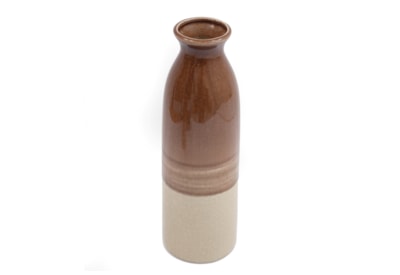 Brown Cracked Vase 12x36 (NI8961)