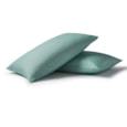 Night Lark Linen-effect Seagrass Pillowcase Pair (PIPCNLGREEN2P3)