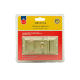 Sterling Locks Standard Night Latch Champaign (NLS101)