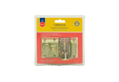 Sterling Locks Narrow Night Latch Champaign (NLS201)