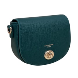 David Jones Pu Sml Full Flap Shoulder Bag Dk Green (NVCM7021_DKGREEN)