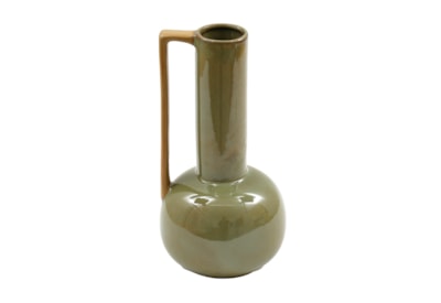 Sifcon B/bury Vase w Handle 13x25 (OR7696)