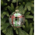 Festive Trad Tartan Bauble 8cm (P012831)