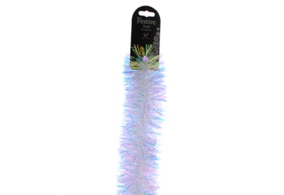 Festive Iridescent Fine Cut Tinsel 200cmx7.5cm (P021645)