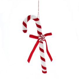 Festive Red & White Hanging Candy Cane 25cm (P044730)