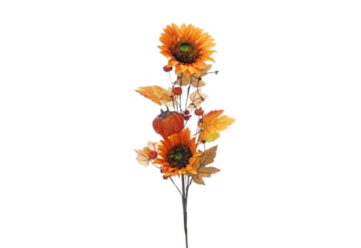 Festive Double Sunflower Autumn Spray 70cm (P050819)